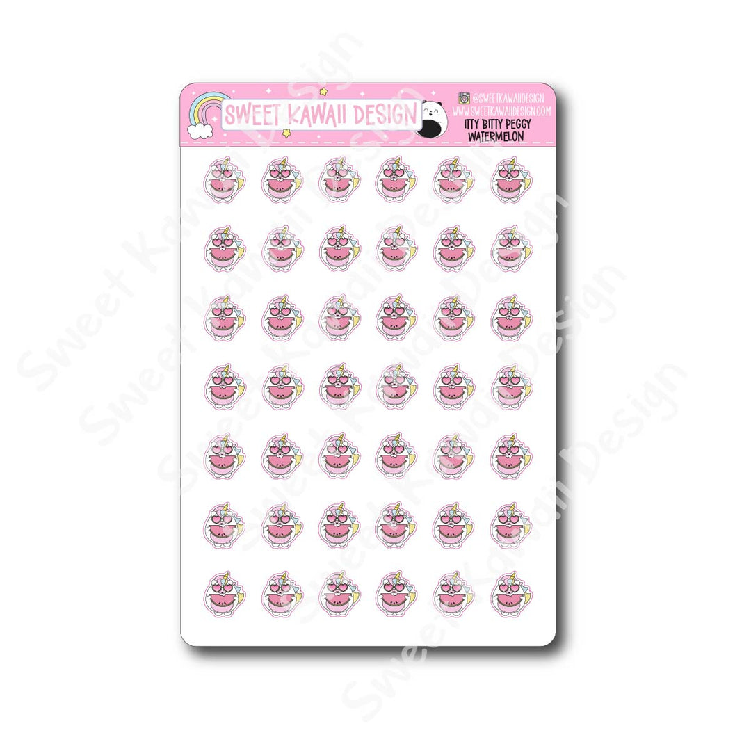 Kawaii Peggy Stickers - Watermelon