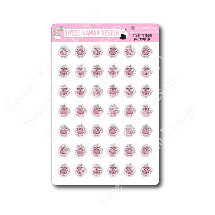 Kawaii Peggy Stickers - Watermelon