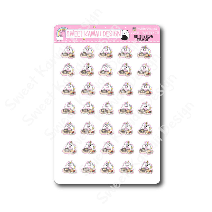 Kawaii Peggy Stickers - Breakfast