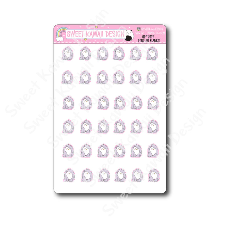 Kawaii Penguin Stickers - Blanket
