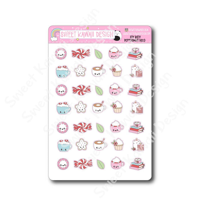 Kawaii Peppermint Deco Stickers