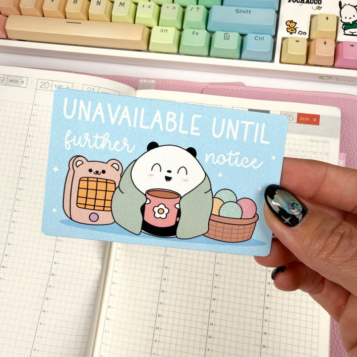 Metal Washi Card - Beary Cozy