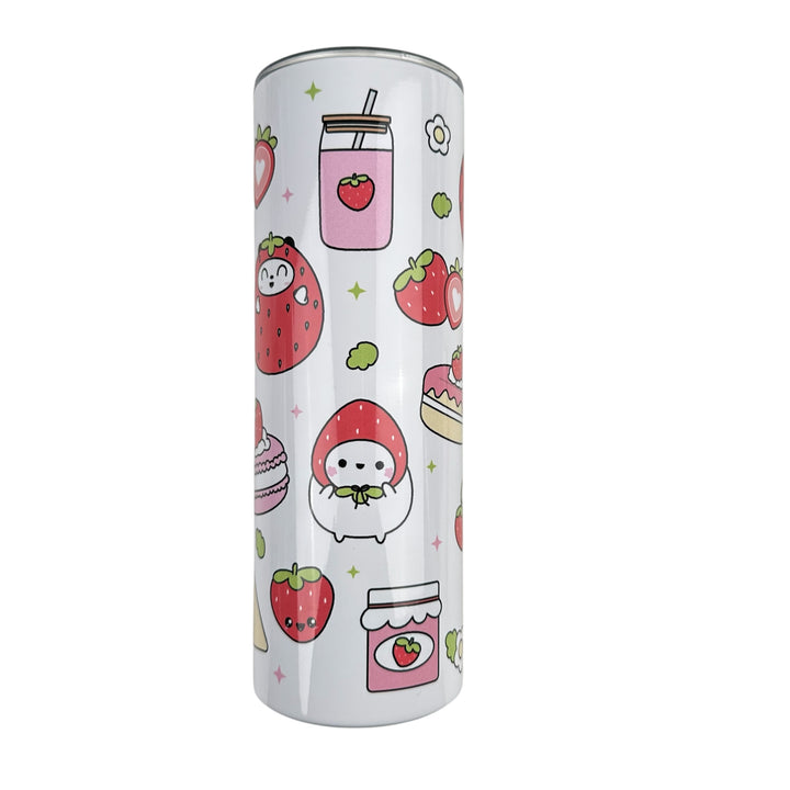 20oz Skinny Insulated Tumbler - Strawberry Delight