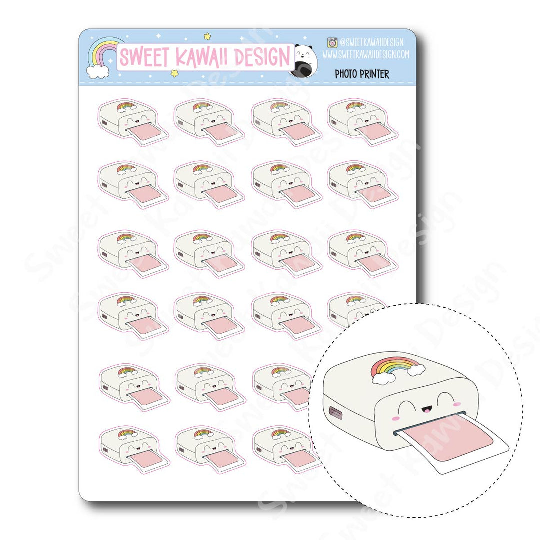 Kawaii Photo Printer Stickers