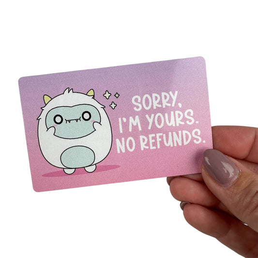 Metal Washi Card - No Refunds