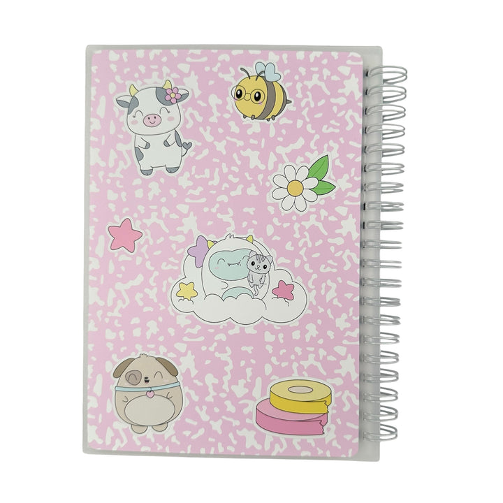 SKD 5x7 Reusable Sticker Book - Pink Composition Book