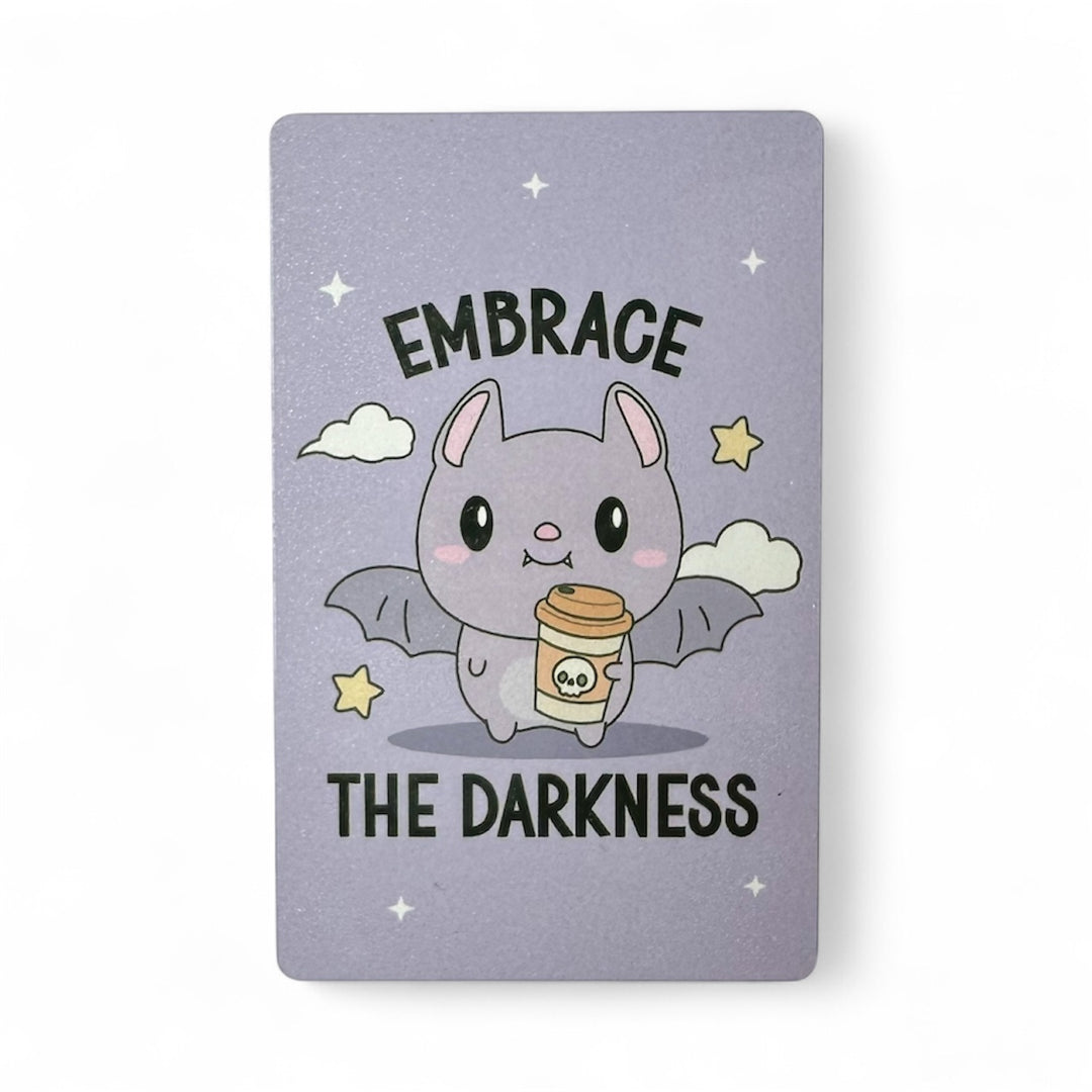 Metal Washi Card - Embrace the Darkness