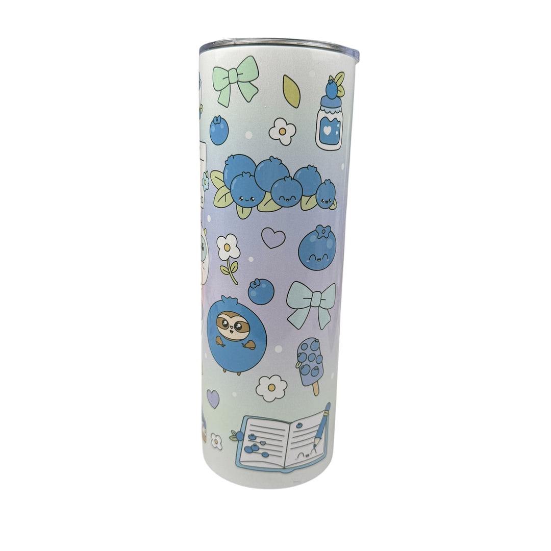 20oz Skinny Insulated Tumbler - Blueberry Bliss