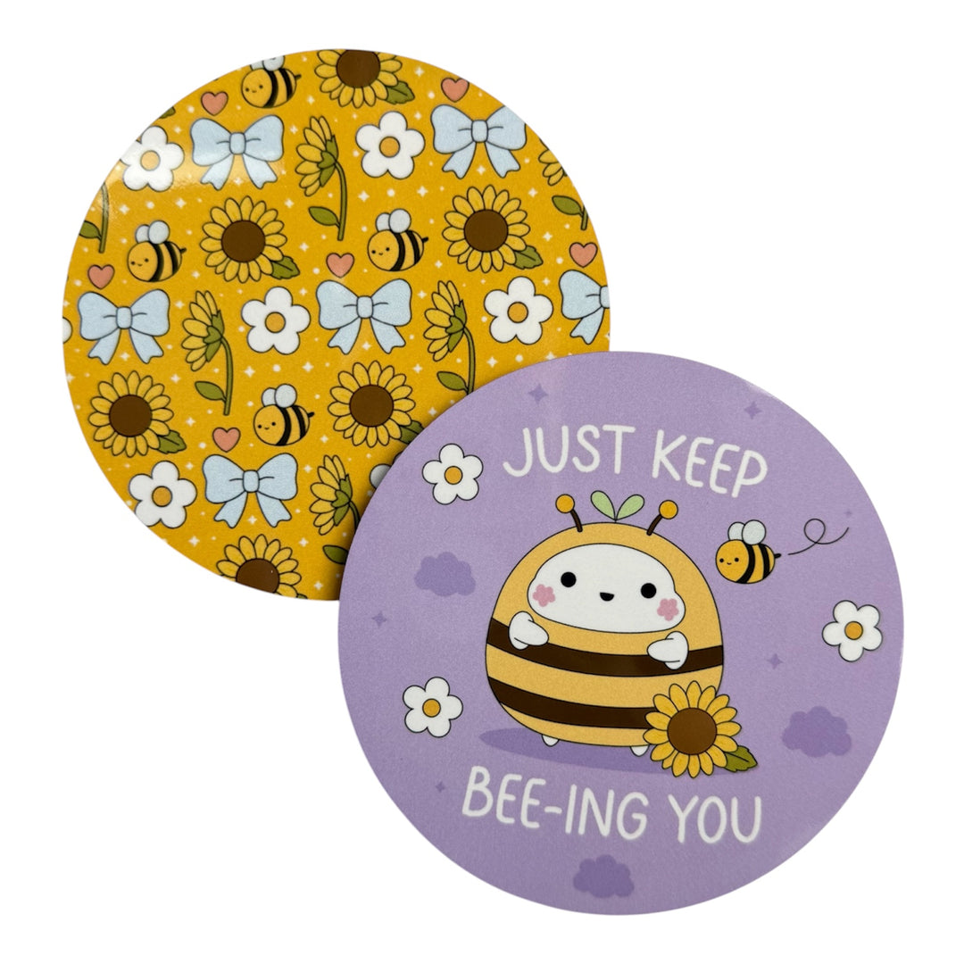 SKD Drink Coaster Set - Sunflowers - Bee You
