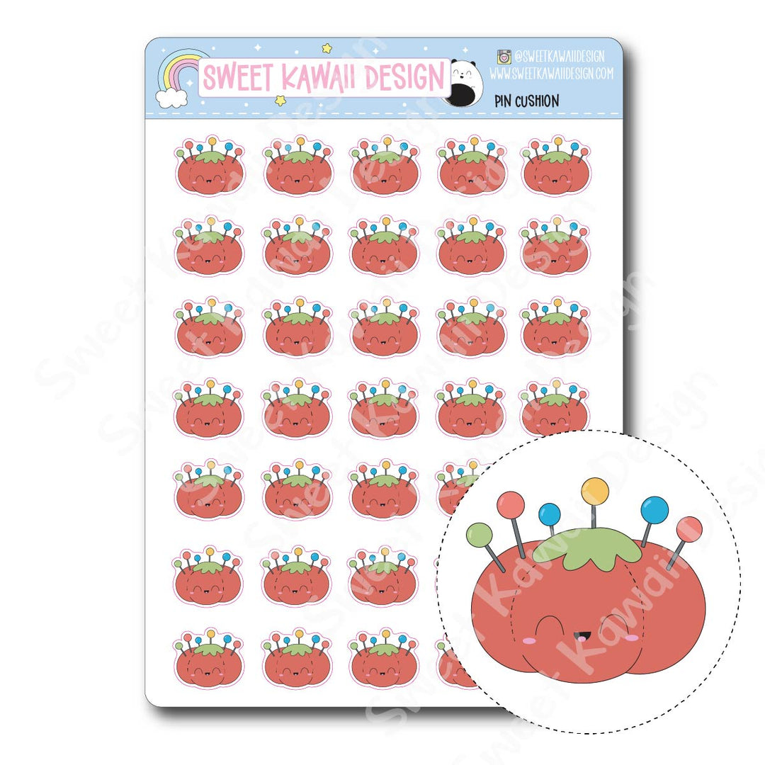 Kawaii Pin Cushion Stickers