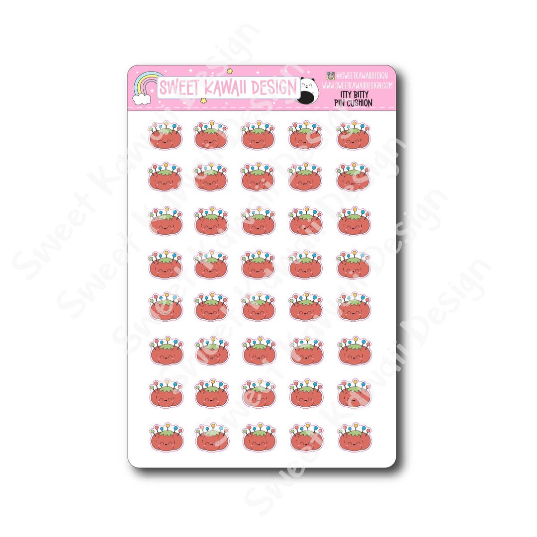 Kawaii Pin Cushion Stickers