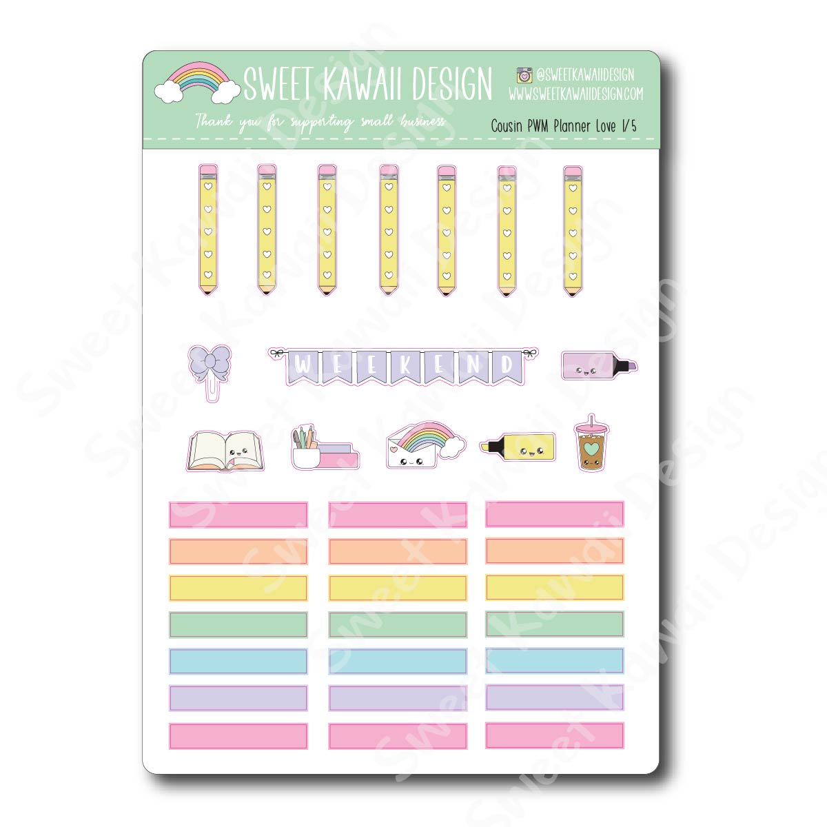 Weekly Kit  - Planner Love 23 COUSIN