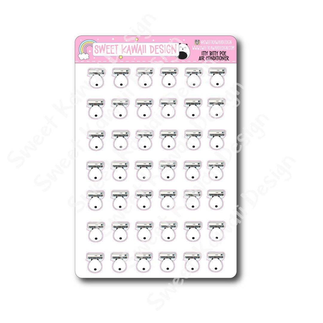 Kawaii Poe Stickers - Air Conditioner