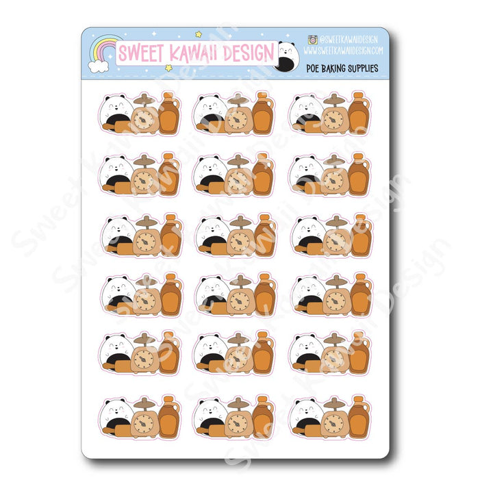 Kawaii Poe Stickers - Baking Supplies