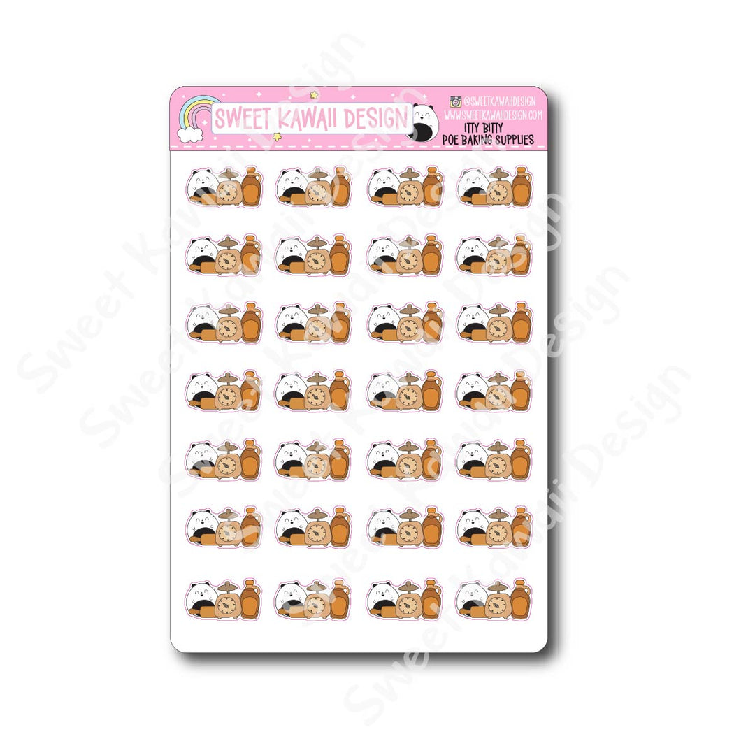 Kawaii Poe Stickers - Baking Supplies
