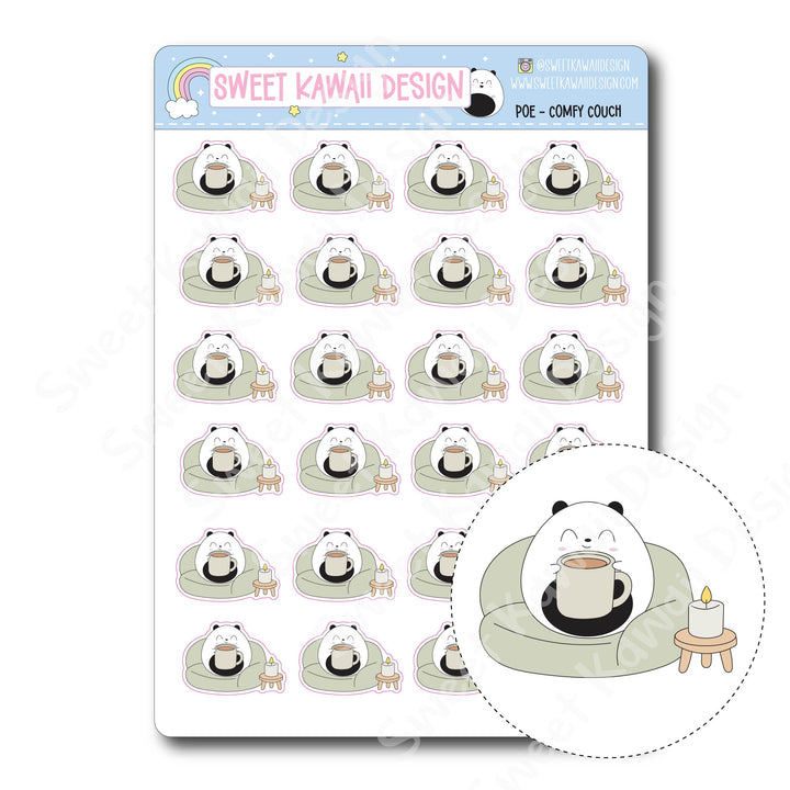 Kawaii Poe Stickers - Comfy Couch