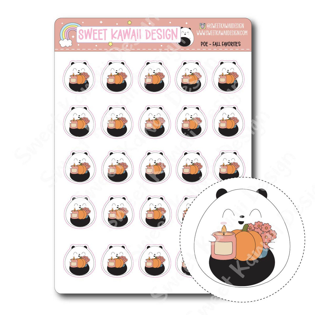 Kawaii Poe Stickers - Fall Favorites
