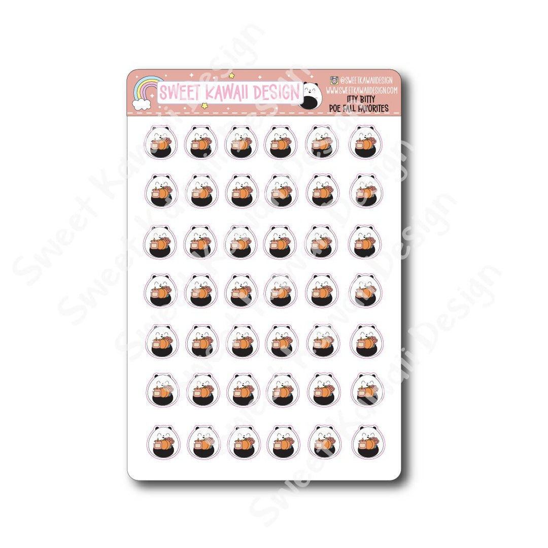 Kawaii Poe Stickers - Fall Favorites