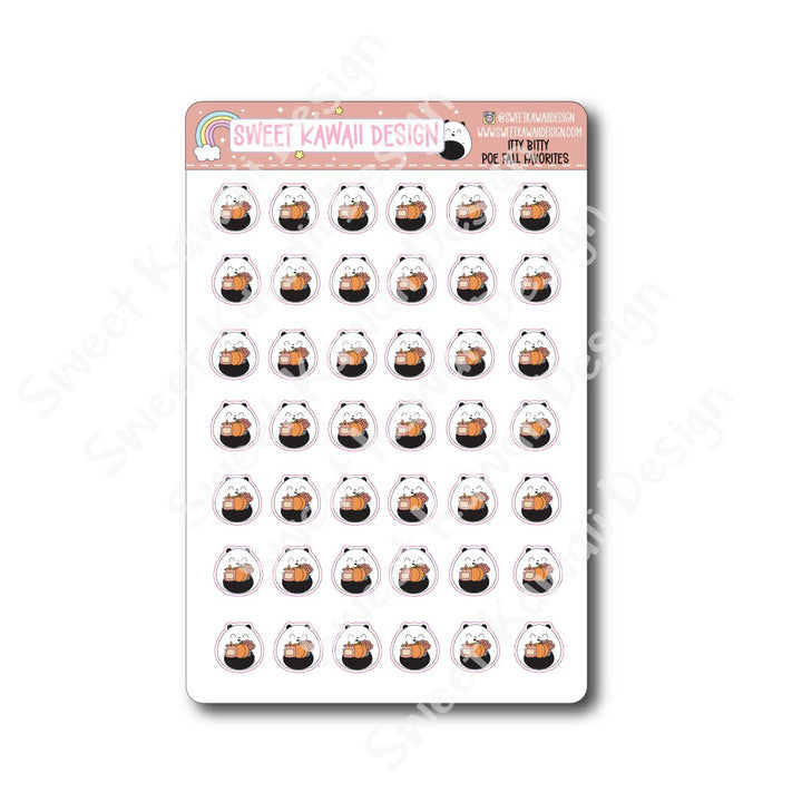 Kawaii Poe Stickers - Fall Favorites