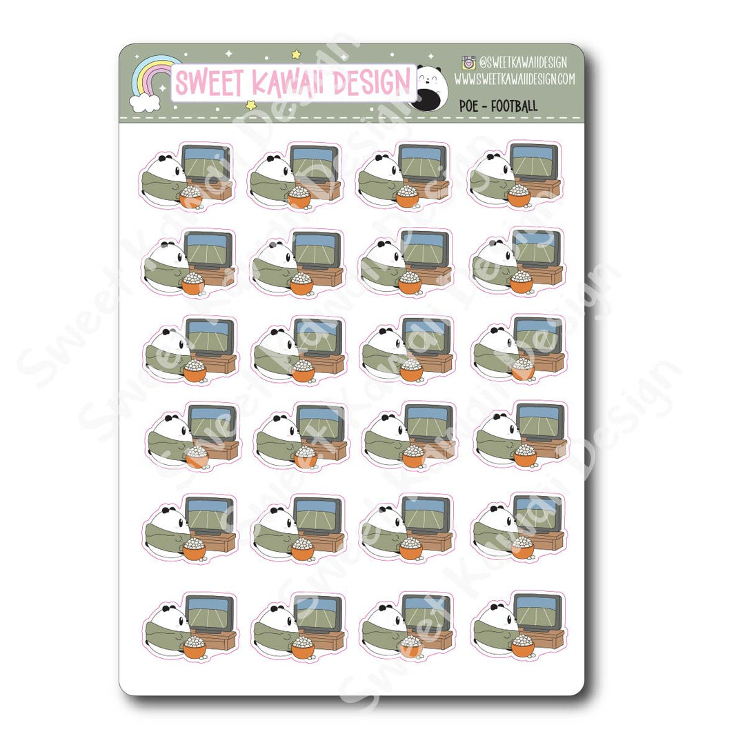 Kawaii Poe Stickers - Football