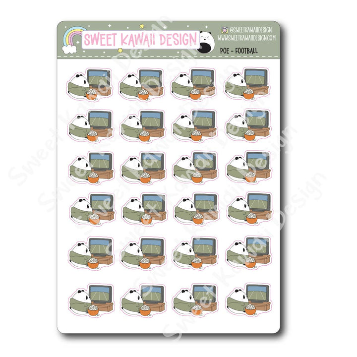 Kawaii Poe Stickers - Football