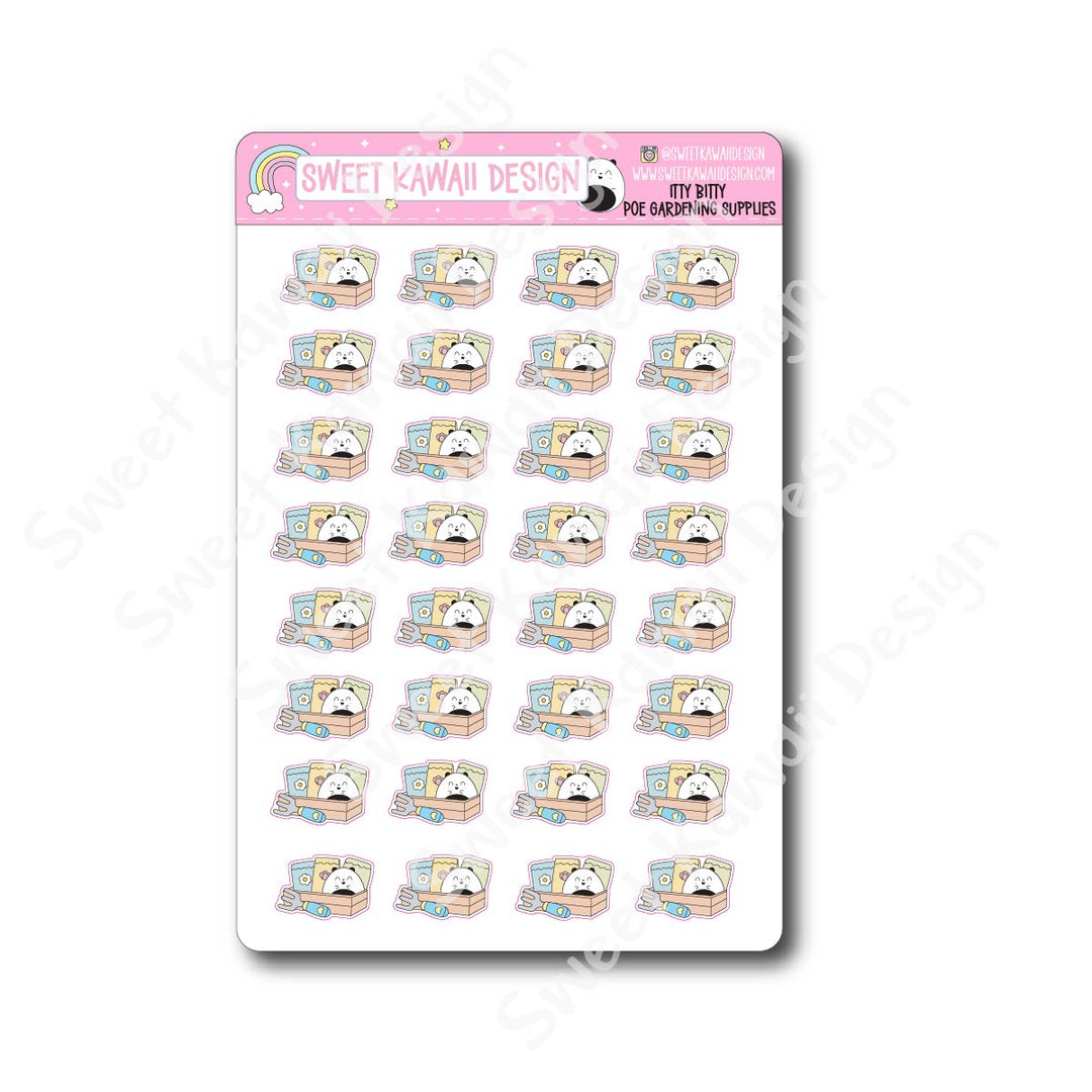 Kawaii Poe Stickers - Gardening Supplies
