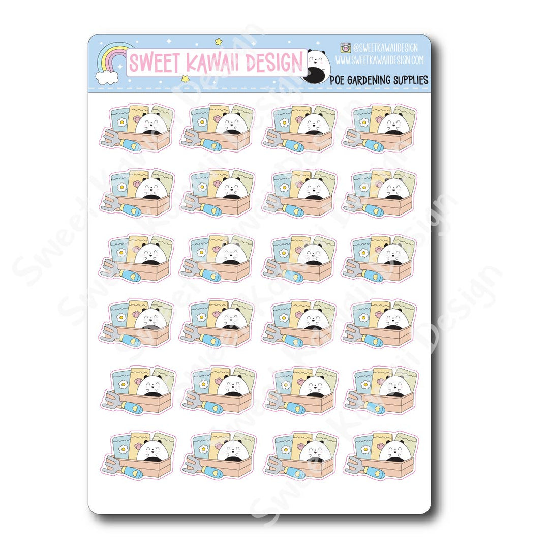 Kawaii Poe Stickers - Gardening Supplies