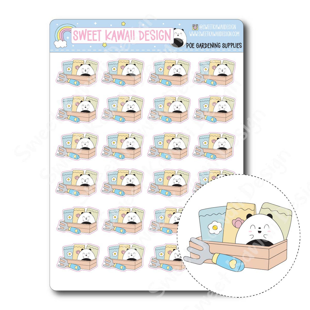 Kawaii Poe Stickers - Gardening Supplies