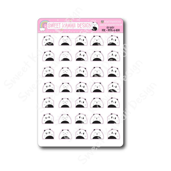 Kawaii Poe Stickers - Peek-a-boo