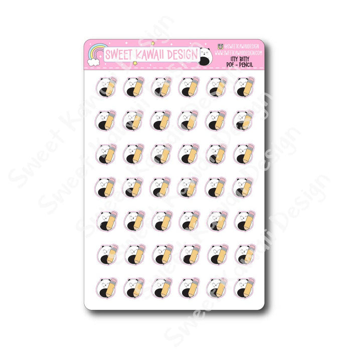 Kawaii Poe Stickers - Pencil