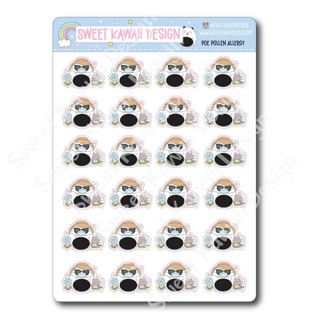 Kawaii Poe Stickers - Pollen Allergy