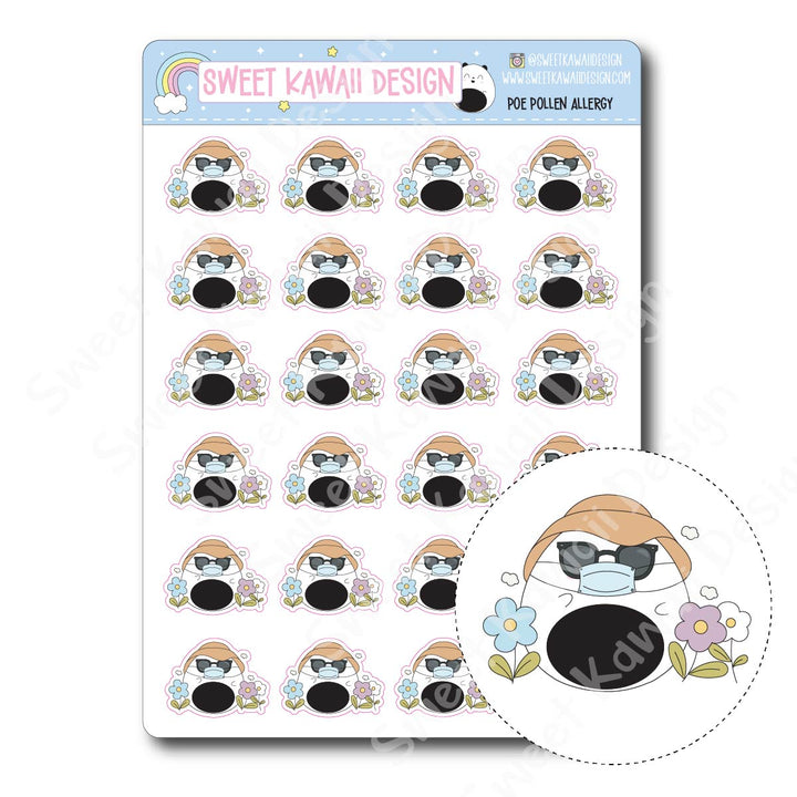 Kawaii Poe Stickers - Pollen Allergy
