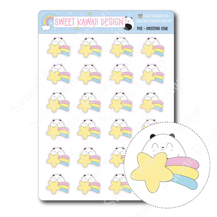 Kawaii Poe Stickers - Shooting Star