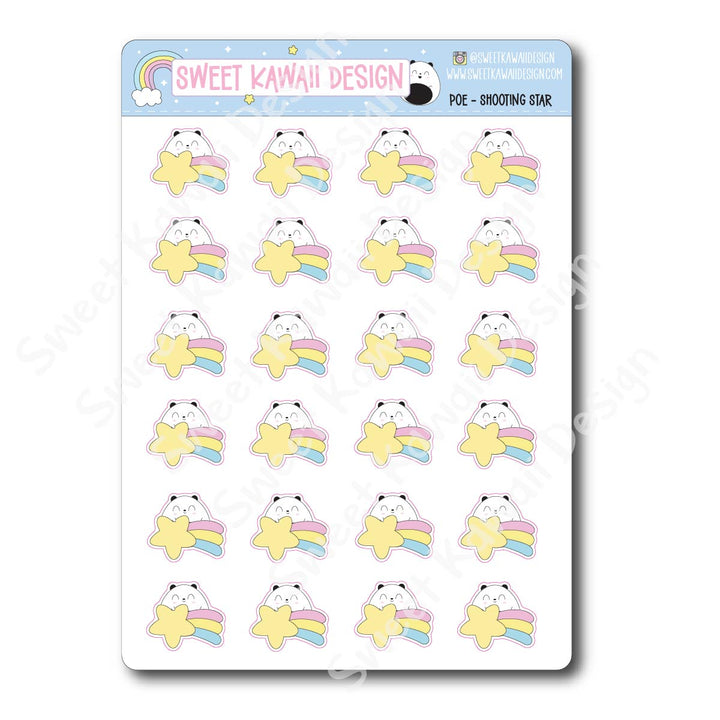 Kawaii Poe Stickers - Shooting Star