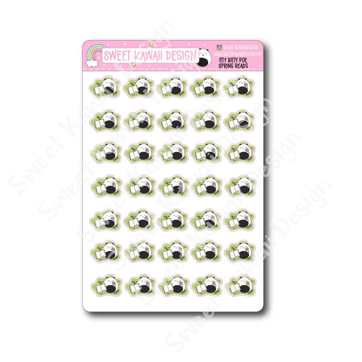 Kawaii Poe Stickers - Spring Reads