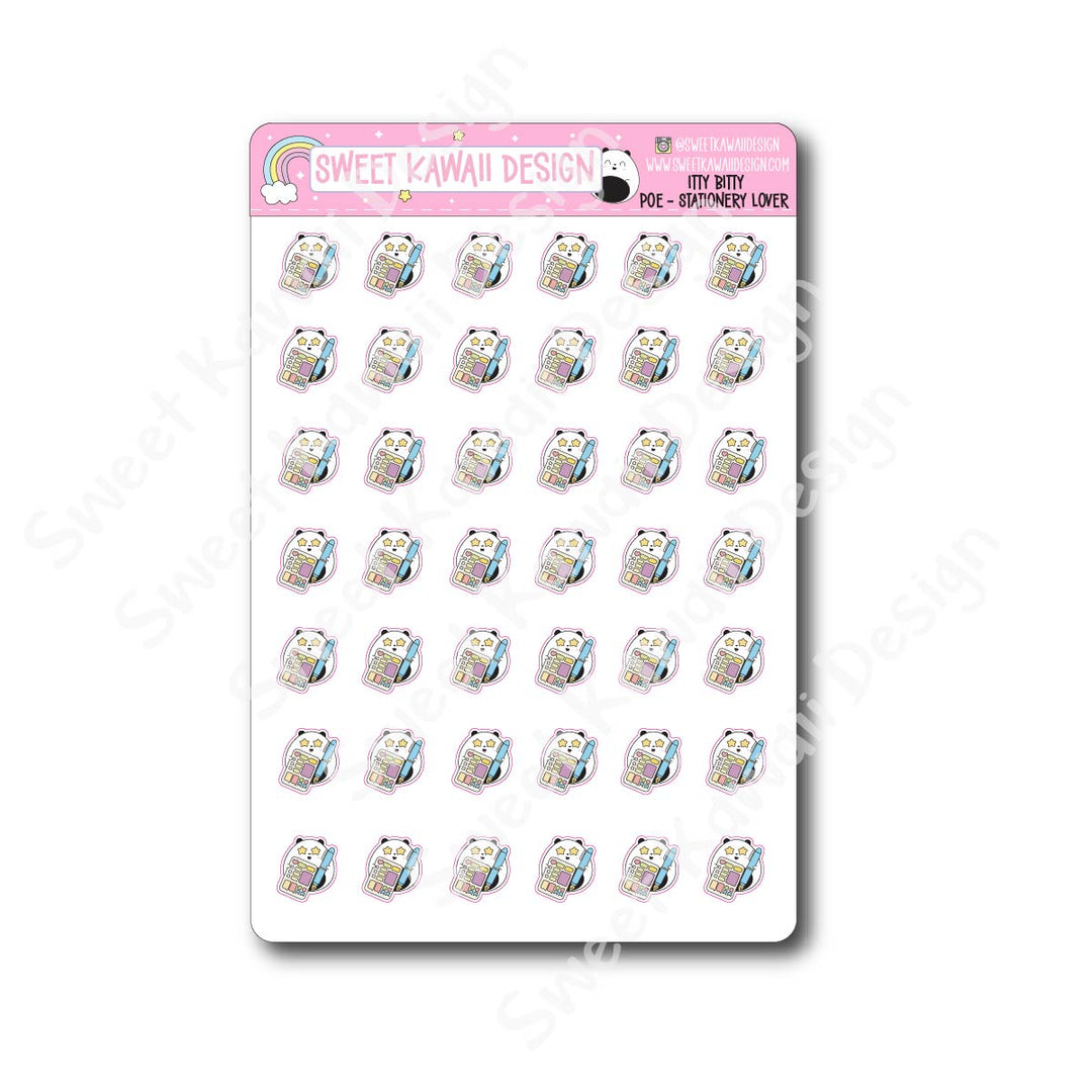 Kawaii Poe Stickers - Stationery Lover