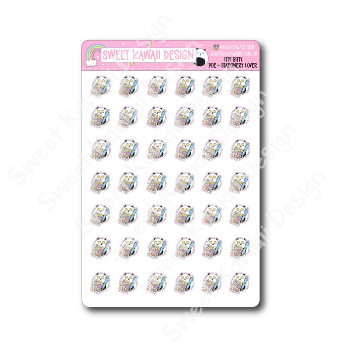 Kawaii Poe Stickers - Stationery Lover