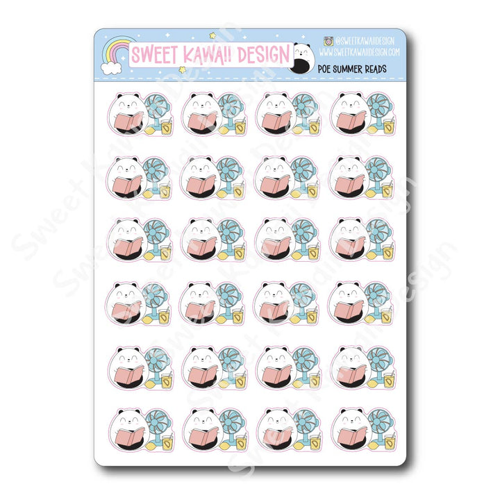 Kawaii Poe Stickers - Summer Reads