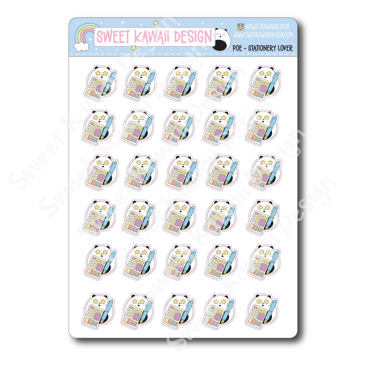 Kawaii Poe Stickers - Stationery Lover