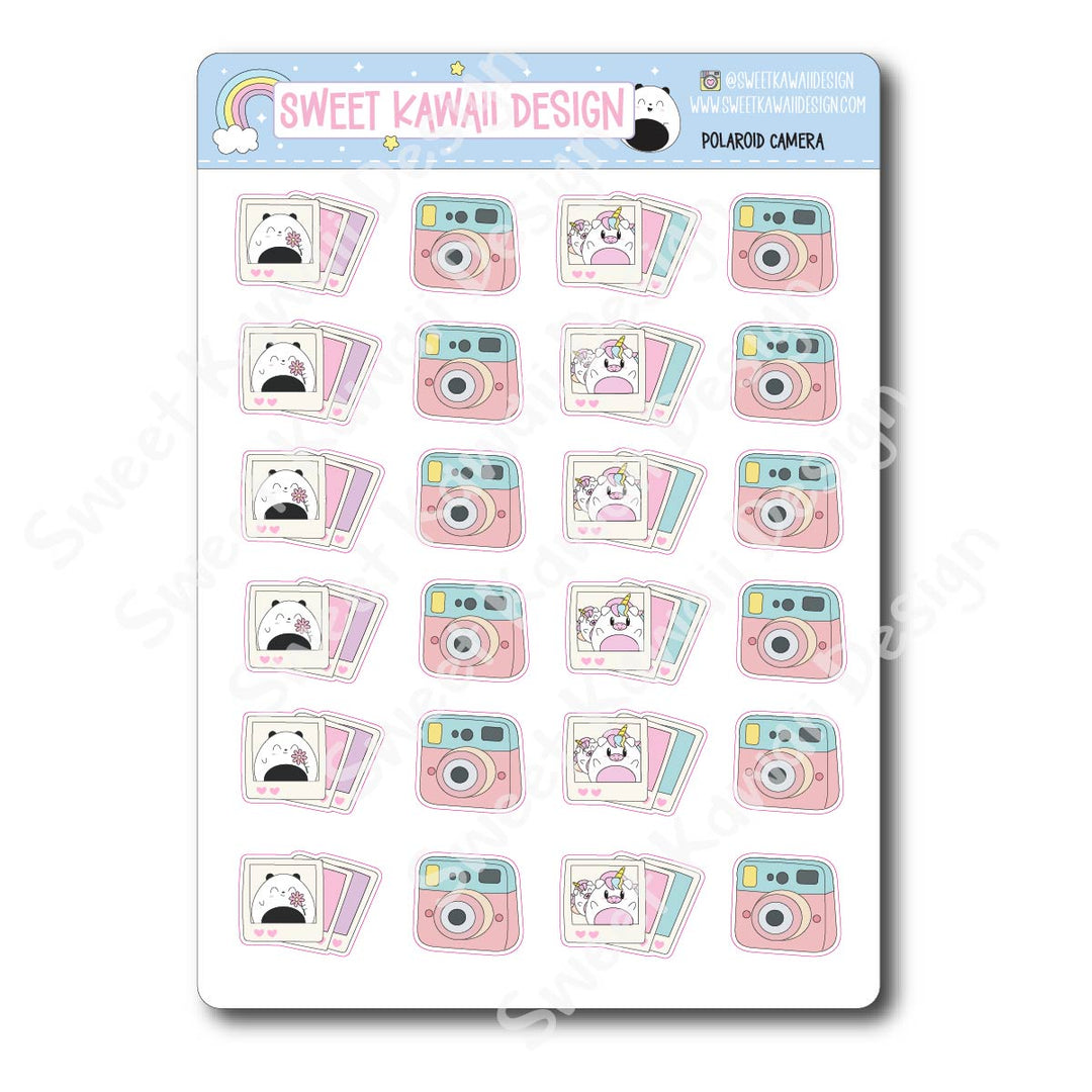 Kawaii Polaroid Camera Stickers