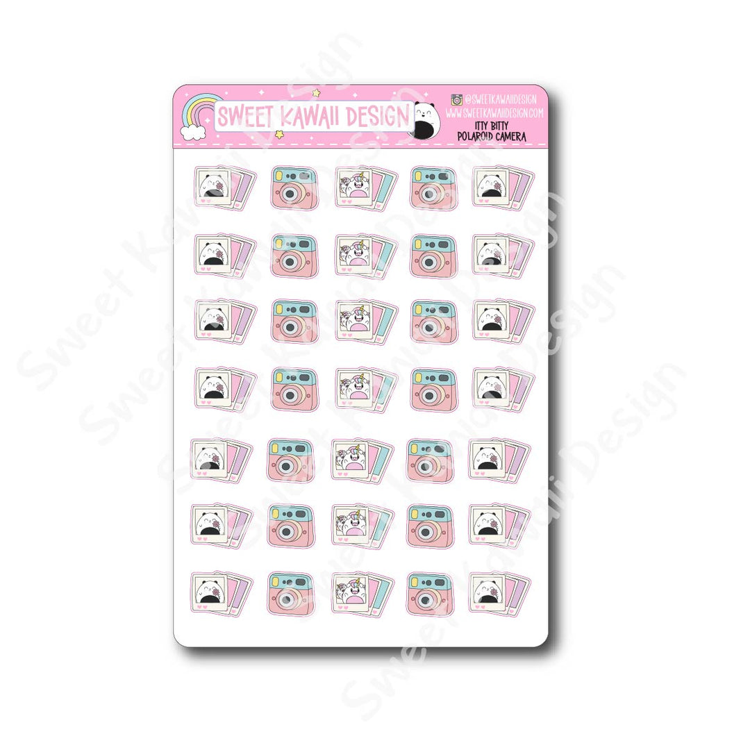 Kawaii Polaroid Camera Stickers