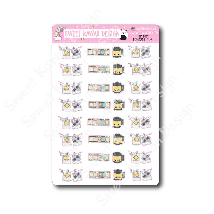 Kawaii Polaroid and Film Stickers