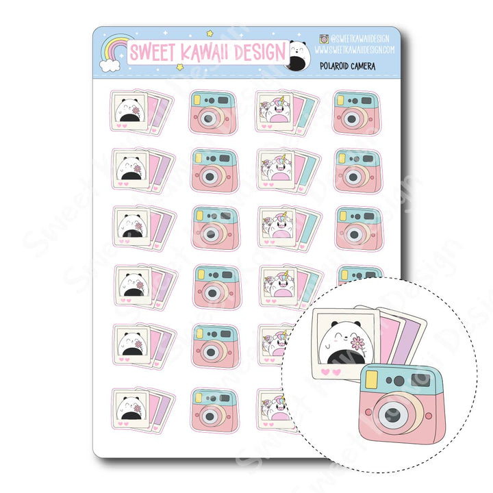 Kawaii Polaroid Camera Stickers