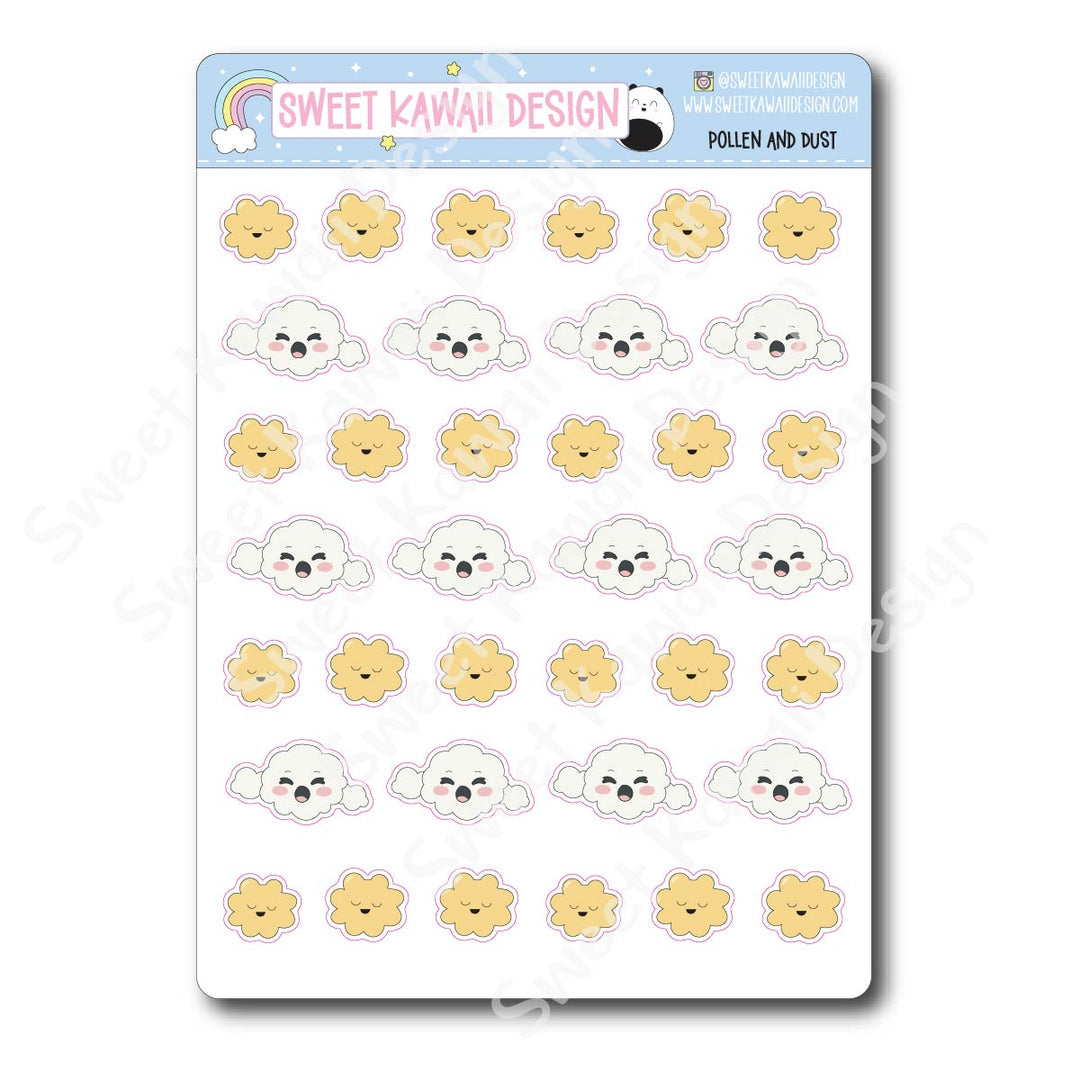 Kawaii Pollen and Dust Stickers
