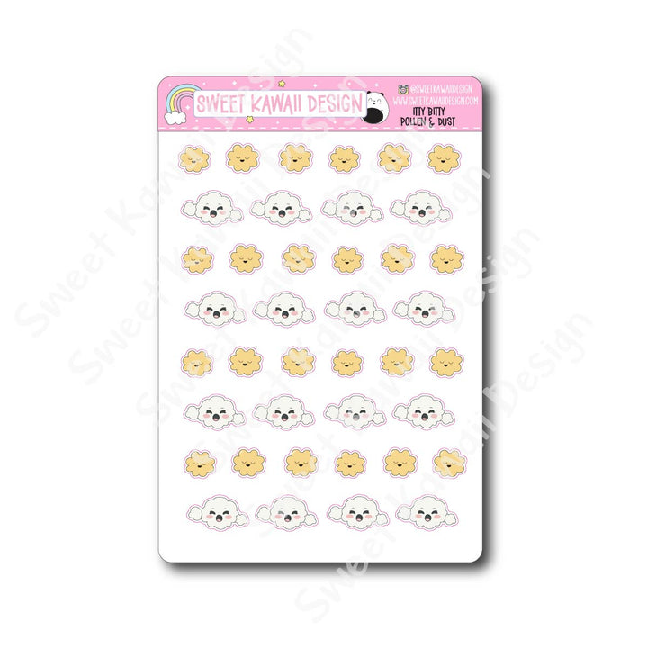 Kawaii Pollen and Dust Stickers