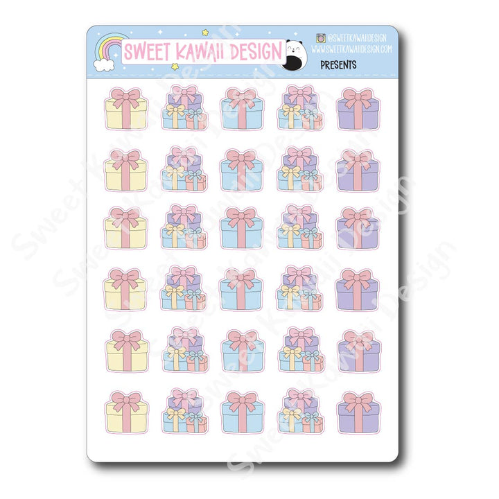 Kawaii Presents Stickers