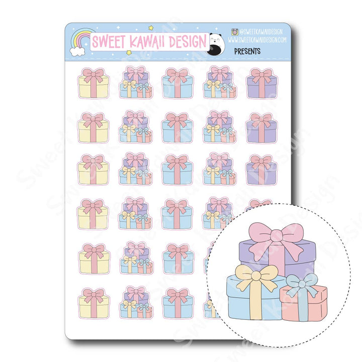 Kawaii Presents Stickers
