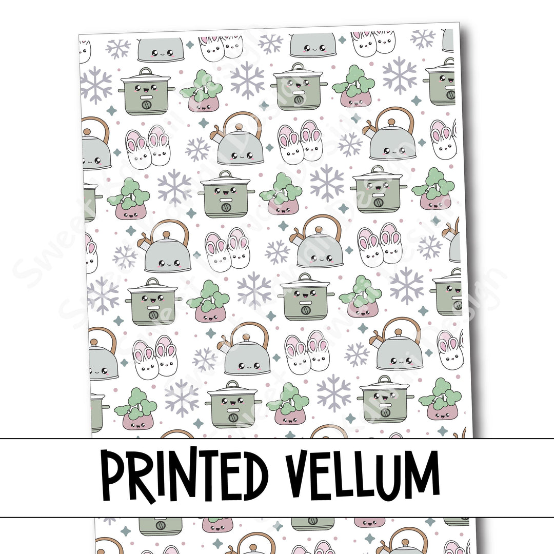 Printed Vellum - Winter Homebody