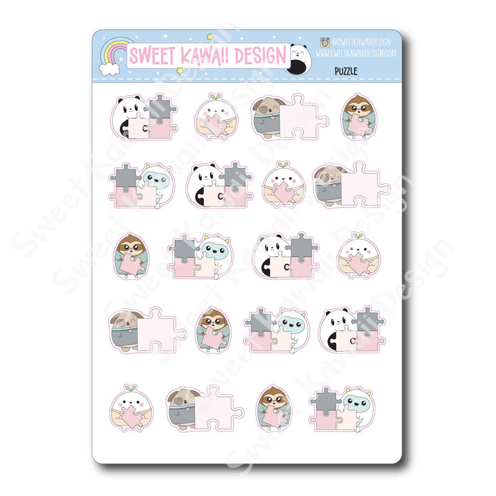 Kawaii Puzzle Stickers