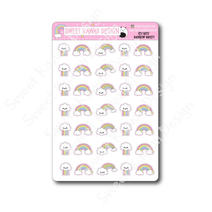 Kawaii Rainbow (Variety) Stickers